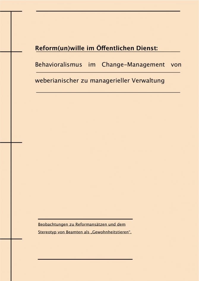 Change Management in Organisationen