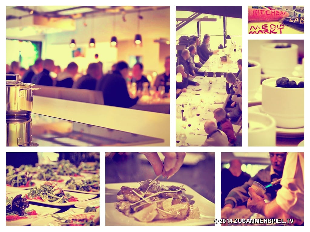 Zu viele Köche verderben den Brei? Im KitchenLAB kommt ein Kochkurs als Teambuilding zum Einsatz. Das Kochevent bietet Erlebniskochen pur: Denn die die Teams bereiten gemeinsam ein mehrgängiges Menu während dem Kochkurs zu. Dazu gibt es eine Prise Input zu der Bedeutung von Teamwork in der Küche, anschaulich untermauert mit Erfahrungen des KitchenLAB Chefs. Dieses harmonische Erfolgsrezept des ZUSAMMENSPIEL KitchenLAB macht aus Gruppen Teams, die Appetit auf Höchstleistung haben! Und das kann man über den gesamten Verlauf des Kochevents auch schmecken. In dem Kochstudio ist Genuss pur angesagt: Zu exquisiten Speiden werden korrespondiere Weine gereicht. Optional erweitern wir das KitchenLAB um das CocktailLAB: Anhand von Spirituosen, ihrer Zutaten sowie ihre Geschichte und die ihrer Hersteller dienen als Grundlage für Analogien zum Arbeitsalltag. Und auch hier geht es um Zusammenspiel - nicht nur zwischen den Ingredienzen der Drinks, sondern auch innerhalb des Teams an den Mixern...